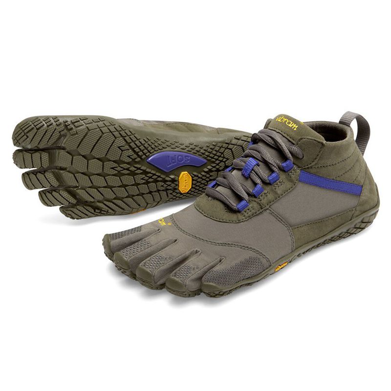 Vibram FiveFingers V-Trek Női Túracipő - Olivazöld/Szürke ESBR250